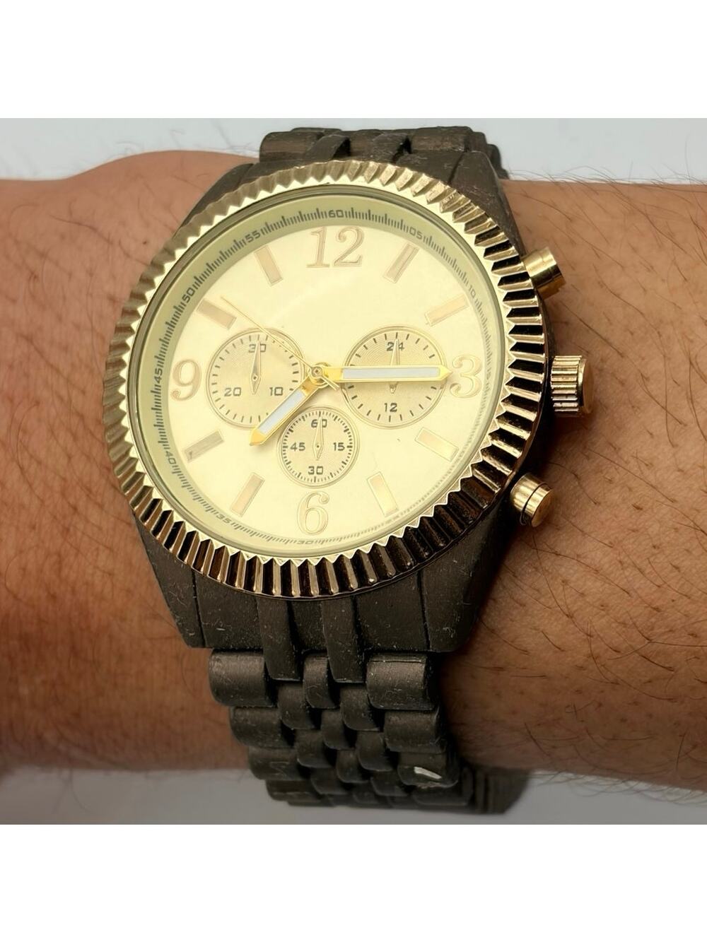 Gold & Brown Retro Men’s Watch